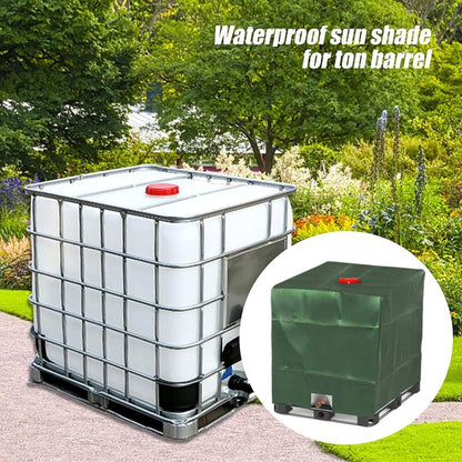 1000L Ibc Tank Cover, Water Tank Cover, Tank Protective Cover, Dustproof Tank Cover, Green 120 X 100 X 116 Cm - Image 3