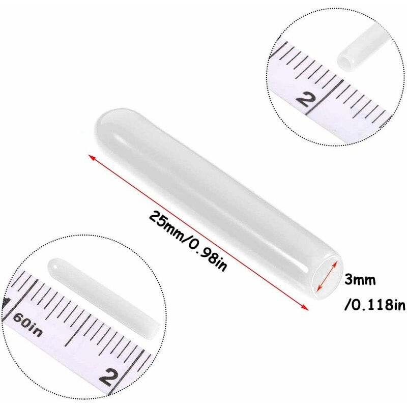 120 Pieces Dishwasher Caps, Inner Diameter 3Mm Pvc Protective Cover, Dish Basket, 325Mm (White) - Image 2