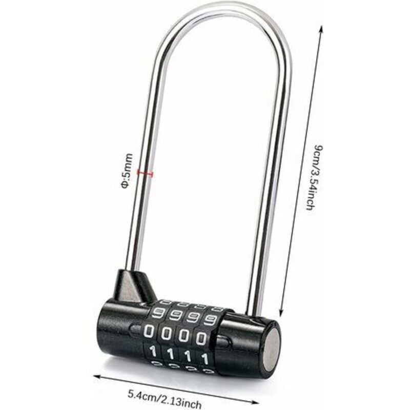 Master Lock Combination Padlock Digital Password Padlock 4 Digit Combination Lock For Gym, School, Work Lockers, - Image 3