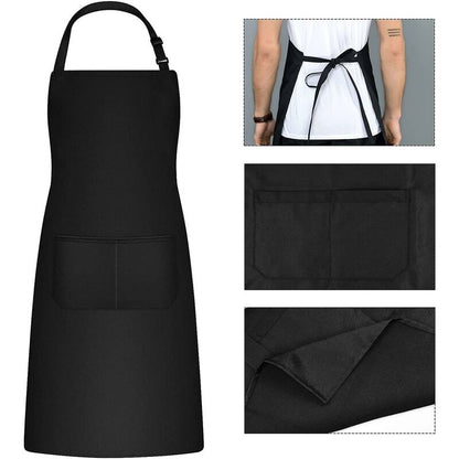 2 Pieces Kitchen Aprons For Men Women, Household Apron Tool Holder Aprons With 2 Pockets For Bbq, Adjustable Adult - Image 2