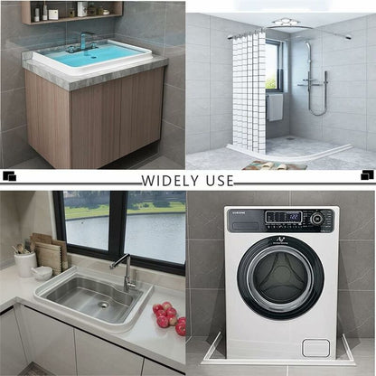 2M/78In Silicone Shower Threshold Water Barrier, Wet ROom Floor Water Barrier, Bathroom Water DAm, Shower Sealing - Image 3