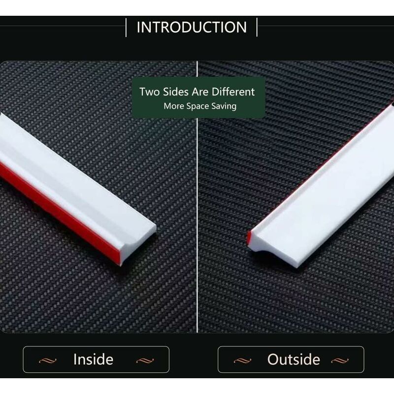 2M/78In Silicone Shower Threshold Water Barrier, Wet ROom Floor Water Barrier, Bathroom Water DAm, Shower Sealing - Image 4