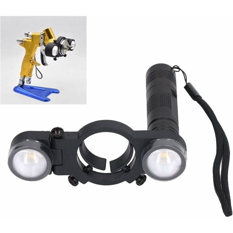 LED Paint Spray Gun Light, Universal LED Paint Spray Gun Light With Adjustable Brightness, For Automotive And Household - Image 4