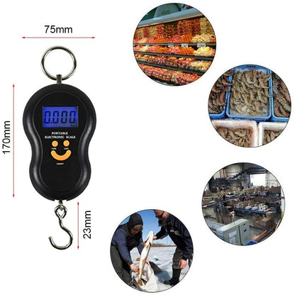 Luggage Scale Fishing Scale Hanging Scale Electronic Scale Maximum 50 Kg For Fishing, Suitcase Scale, Travel, Home Use, - Image 3