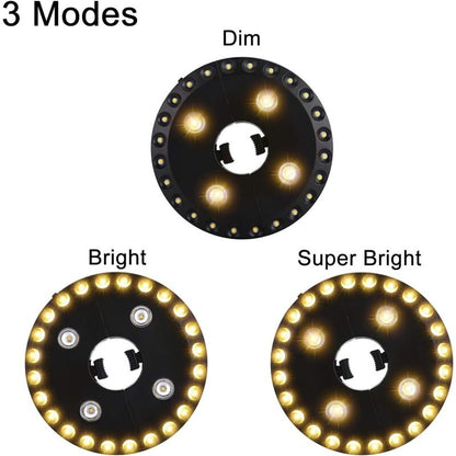 Patio Umbrella Light Warm White, 3 Brightness Modes, 28 LED Lights At 200 Lumens, 4 Aa Batteries Operated, For Patio - Image 3