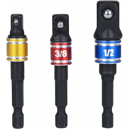 Socket Adapter 1/2 3/8 1/4 Hexagon Drill Bits Adapter Set Nut Wrench Reducer Socket Adaptor Converter Ratchet Wrench - Image 2