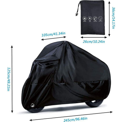 Motorcycle Cover, 190T Waterproof Motorcycle Covers With Lock Holes, Uv Protection Dust Covers For Indoor And Outdoor - Image 4