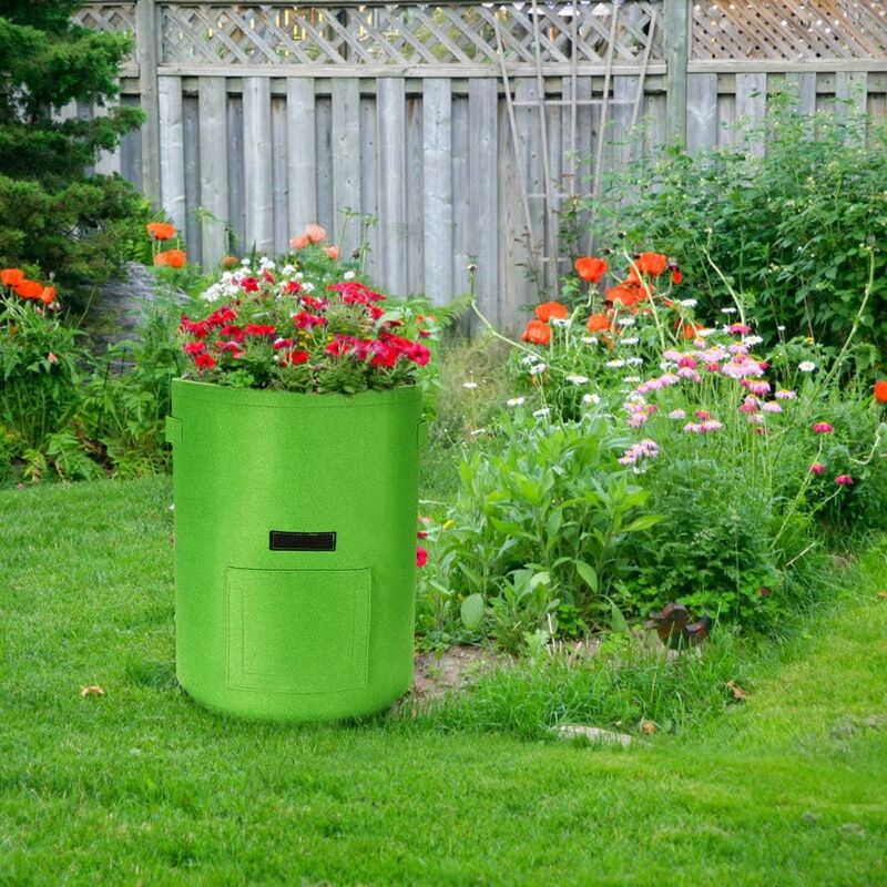 Potato Grow Bags, 2 pcs 40L/10 Gallon Vegetable Bag, Non-Woven Fabric Planting Bag With Window, Garden Vegetable Bag - Image 4