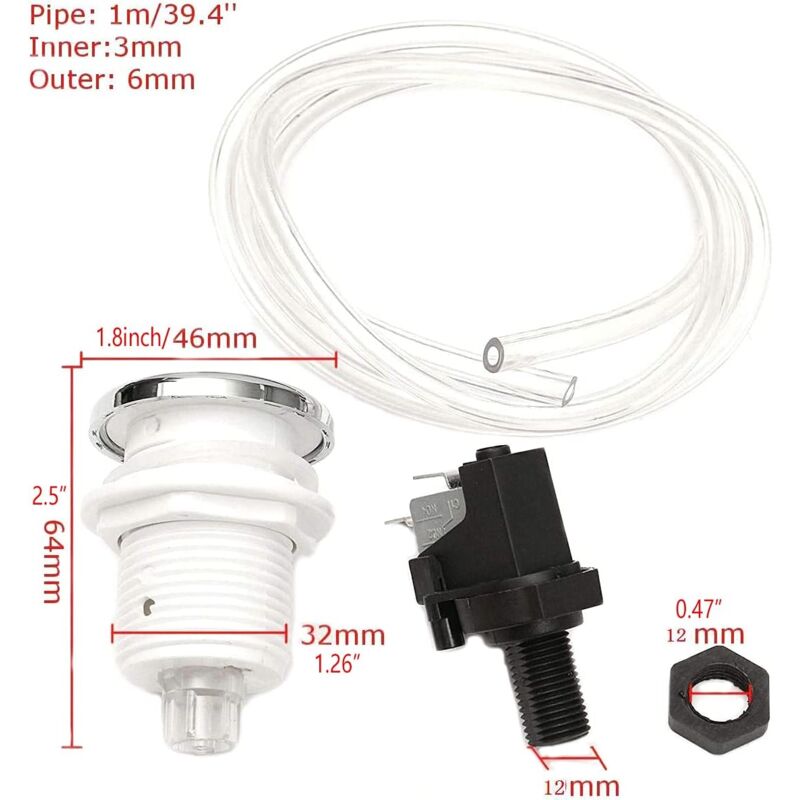 Chiloskit Air Switch Kit For Insinkerator Evolution Sink Garbage Disposer - Image 3