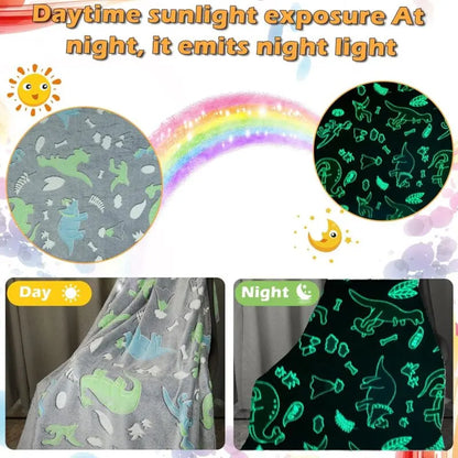 Kids Cozy Blanket, Glow In The DArk Soft Cozy Blanket, Sofa Bed Fluffy Blanket For Girls Boys. (150200 Cm) - Image 2