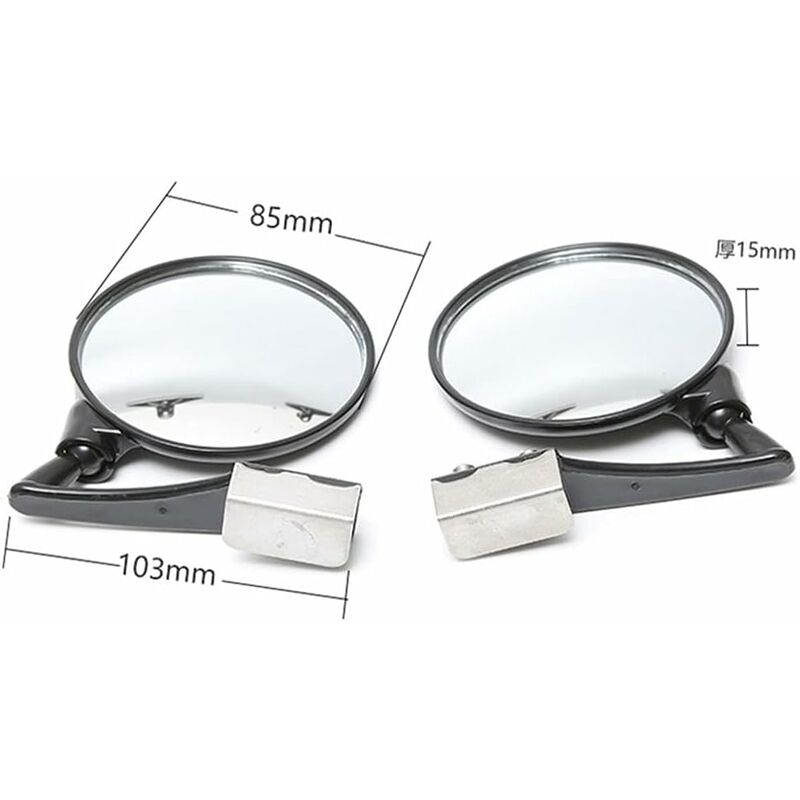Car Blind Spot Mirrors, Universal Adjustable Auxiliary Mirror, Wide Angle Blind Spot Mirror, Observation Mirror, For - Image 2