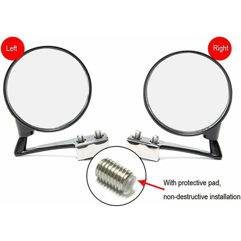 Car Blind Spot Mirrors, Universal Adjustable Auxiliary Mirror, Wide Angle Blind Spot Mirror, Observation Mirror, For - Image 3