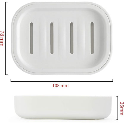 Bathroom Soap Dishes. Strong Drainage. Keep Soap Dry. Easy To Clean Soap Holder (White) - Image 2