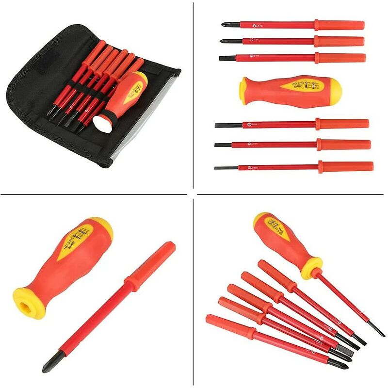 Cross Environmental Insulation Electrician Screwdriver, For Home Repairs, For Construction Workers, For Electricians - Image 3