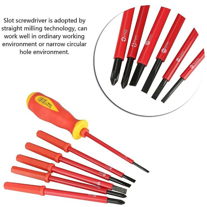 Cross Environmental Insulation Electrician Screwdriver, For Home Repairs, For Construction Workers, For Electricians - Image 4
