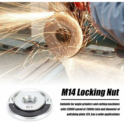 Angle Grinder Nuts Lock Nuts Angle Grinder Accessory Quick Utility Clamping Tool M14 14Mm Fit - Image 2