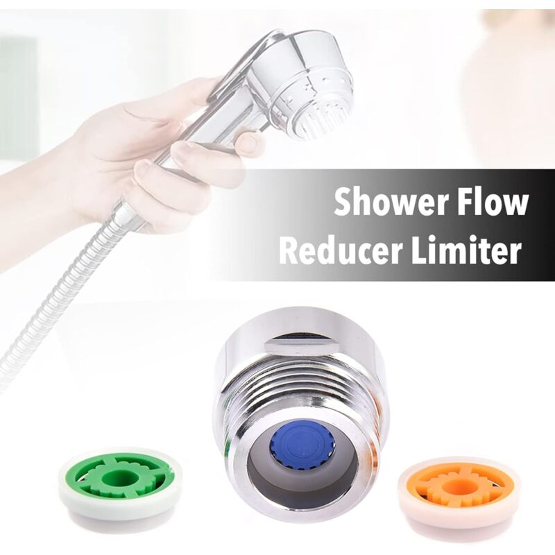 4 pcs Water Flow Restrictor Set, Shower Flow Restrictor Set For Water Saving, Up To 70% Water Saving 4L/6L/9L/Min Water - Image 4
