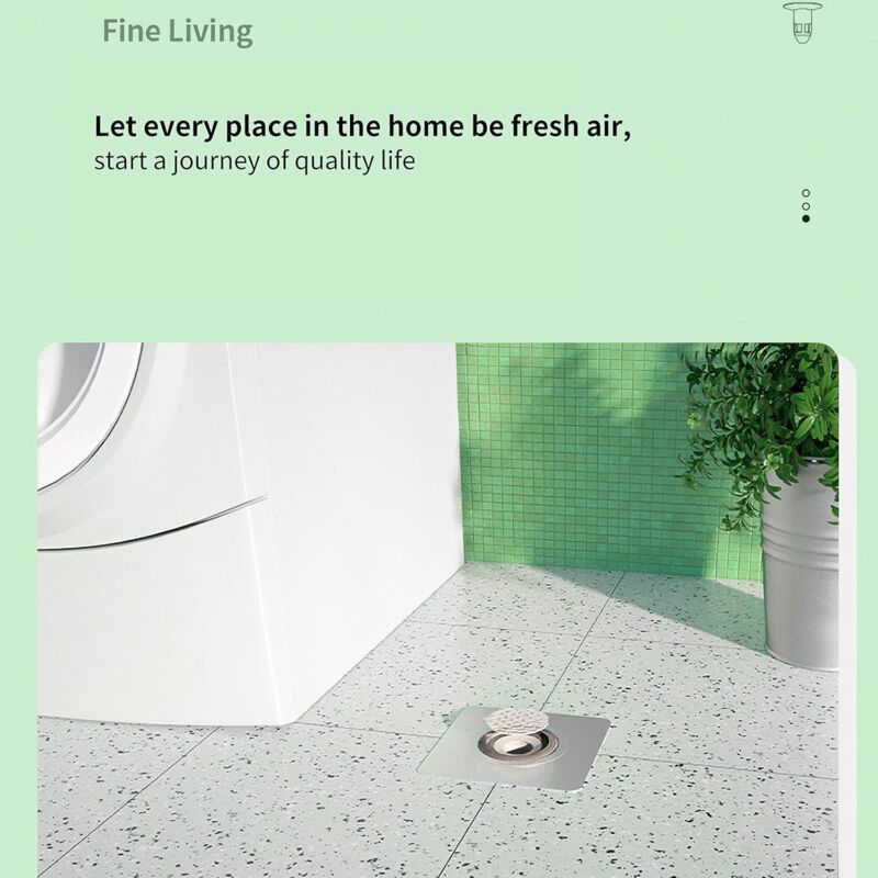 Ersandy Shower Sink Drain Check Valve - Channel Core - Odor Proof - Bathroom Pipe Check Valve - Floor Drain Seal - Image 4