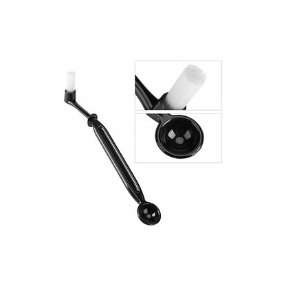 3 Pack Espresso Machine Accessories - Black Cleaning Brushes And Coffee Decorating Brush - Image 3