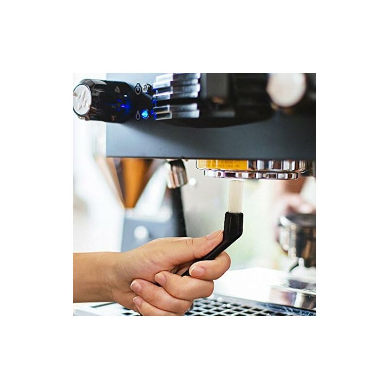 3 Pack Espresso Machine Accessories - Black Cleaning Brushes And Coffee Decorating Brush - Image 4