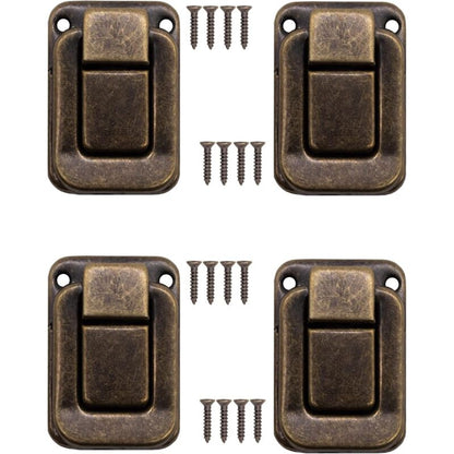 4 pcs U-Shaped Clasps For Chests, Boxes, Chests, Vintage Design In Brass 47 X 32 Mm, Bronze, Copper - Image 3