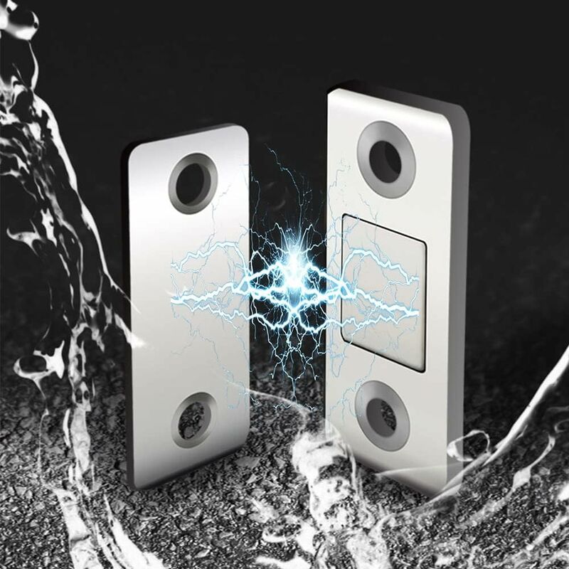 4/8 Pack Adhesive Magnetic Cabinet Door Catches Stainless Steel Kitchen Magnetic Catch For Cupboard Magnetic Closure - Image 2
