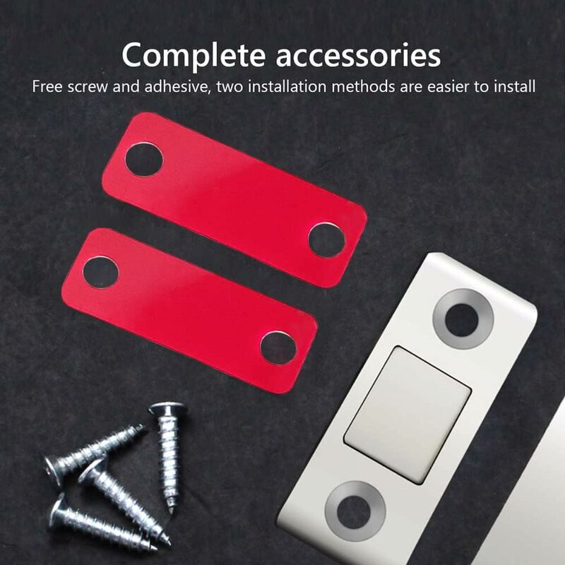 4/8 Pack Adhesive Magnetic Cabinet Door Catches Stainless Steel Kitchen Magnetic Catch For Cupboard Magnetic Closure - Image 3