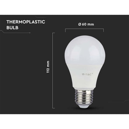 Pack Of 10 Pack Of 10 E27 9W A60 LED Bulbs - Warm White Light 4200K - 806 Lumen - Image 4