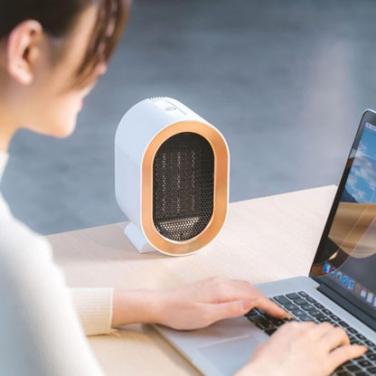 1200W ceramic PTC electric fan heater, two temperature settings, overheat protection, rapid heating, quiet operation, energy saving. - Image 2