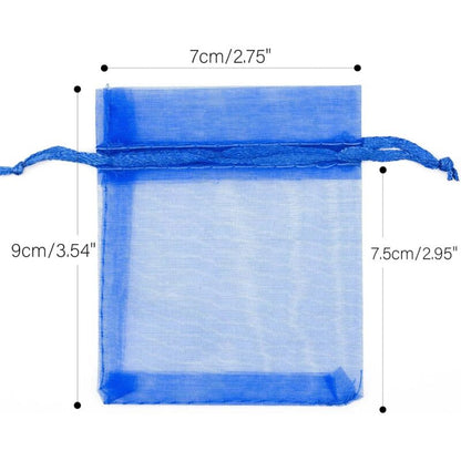 100 pcs Organza Bags 7X9Cm, Small Organza Pouches Jewelry Bags With Drawstring, For Wedding Party Favors Christmas - Image 2
