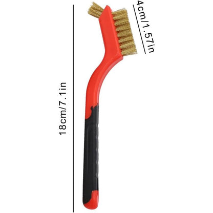 3 pcs Wire Brushes Stainless Steel Brass Carbon Nylon Scrub Brushes For Cleaning Welding Slag Stripping Rust Dust - Image 2