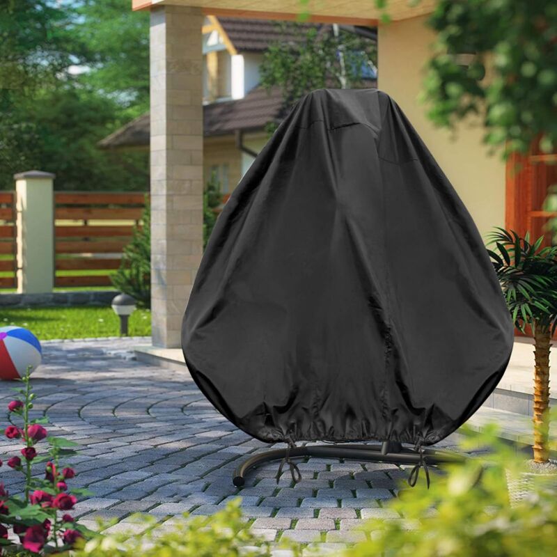 Hanging Chair Cover, Waterproof Hanging Chair Cover, Protective Cover For Egg Chair, Windproof, Anti-Uv, Heavy Duty - Image 4