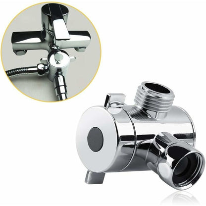 3 Way Multi-Function Shower Faucet Diverter Shower Head Adapter For Shower Arm Kitchen Sink G1/2" T-Bar Faucet - Image 3