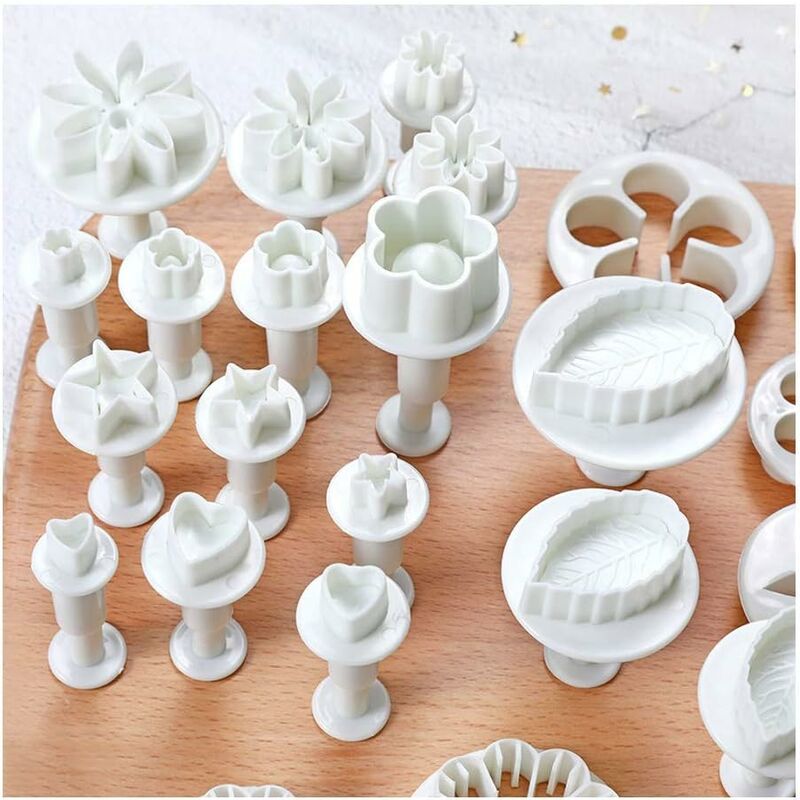 33 Pieces Fondant Cake Decorating Tools Set For Birthday Cake Decorating Fondant Cookie Sugar Paste - Image 2
