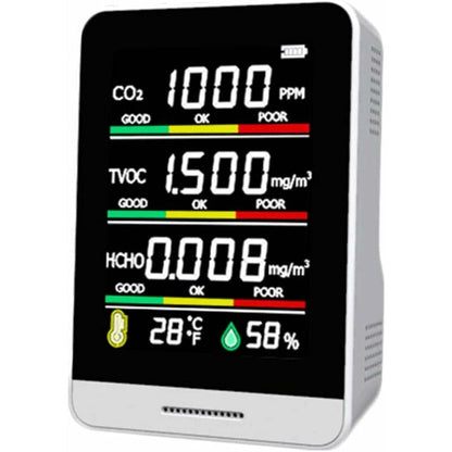 Co2 Detector Temperature Humidity Detection Tool Smart Office Indoor Outdoor High Precision Fast Detection