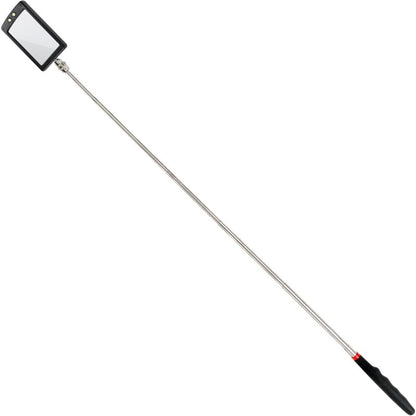 Ultra Slim LED Telescopic Mirror - Battery Included - Super Clear - Extendable Up To 88Cm - Double Ball Joint -