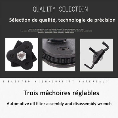 Oil Filter Wrench 3 Claws Adjustable Two Way 53-108Mm Universal - Image 2