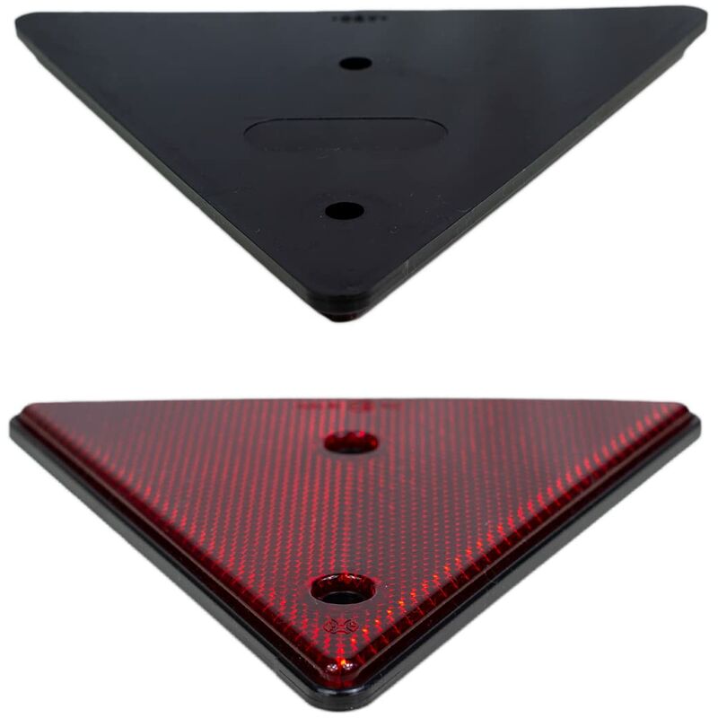 2 pcs Set Screw-On Triangle Trailer Reflectors - Image 4