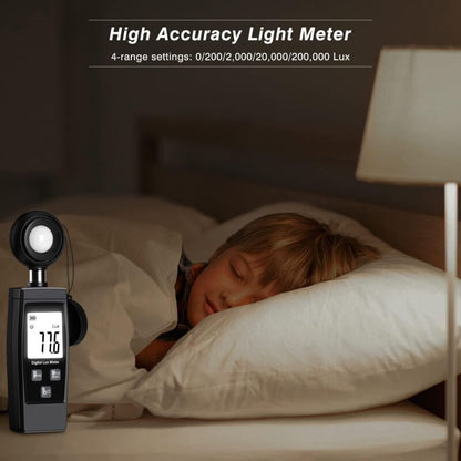 Digital Lux Meter, Practical Plant Exposure, Full With Waves Up To 200,000 Lux, Lux Meter With Maximum/Minimum Values, - Image 2