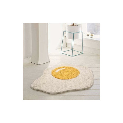 Funny Bathroom Rug Egg Pattern Entryway Kitchen Bedroom Carpet Chic Doormat，70 X 58 Cm - Image 3