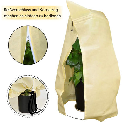 Plant Cover, Adjustable Plant Protection Cover With Zipper Drawstring, Reusable Frost-Proof Plant Protection Bag, 180 X - Image 3