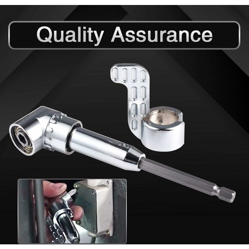 105 Degree Right Angle Drill Bit Extension Socket For Narrow Corner With Strong Magnet, Hex Head Screwdriver - Image 4