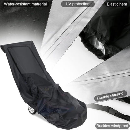 Lawn Mower Cover, 210D Oxford Cloth Heavy Duty Waterproof Lawn Mower Cover For Outdoor/Indoor With Drawstring And - Image 3