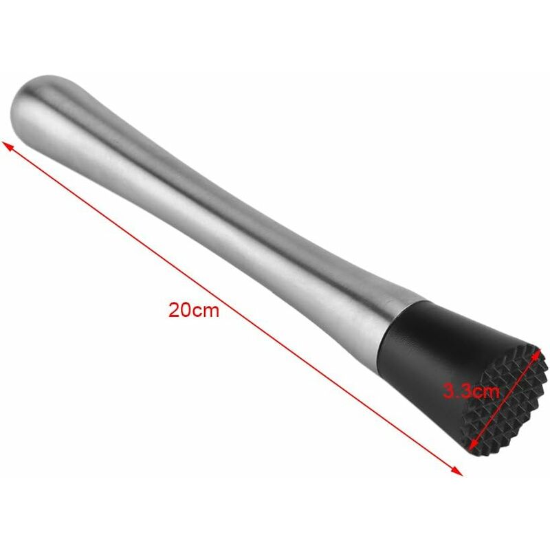 Pc Cocktail Muddler Stainless Steel Bar Stick Mojito Muddler Fruit Mixer Ideal Bartender Tool Barware - Image 2