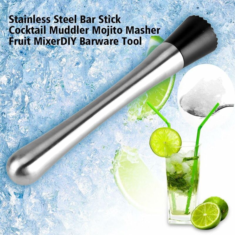 Pc Cocktail Muddler Stainless Steel Bar Stick Mojito Muddler Fruit Mixer Ideal Bartender Tool Barware - Image 4
