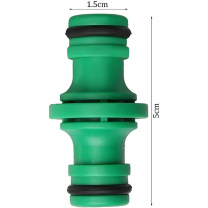 6 pcs Double Hose Connector, Double Male Hose Connector Plastic Pipe Fittings For Joining Garden Hose Tube (Green) - Image 3