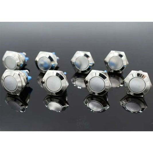 Momentary Metal Push Button Switch 12V 8 pcs 16Mm For Marine Waterproof Car Rv Truck Boat - Image 4