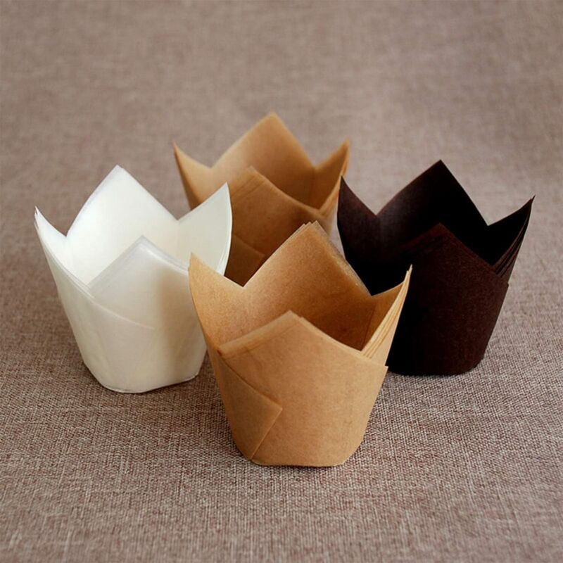 150 pcs Baking Paper Muffin Cups Tulip Baking Paper Cups Cupcakes And Muffins For Wedding Party Birthday 5Cm - Image 3