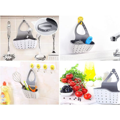 Kitchen Sink Sponge Holder, Hanging Drainer Basket, Hanging Drainer Basket, Sink Storage Shelf, Storage Sponge Holder, - Image 4