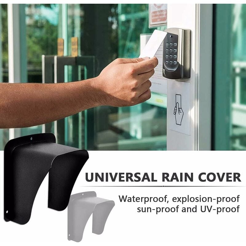 Waterproof Metal Cover For Video Camera, Doorbell, Door Lock, Access Door Knob, Protects Device From Sun And Raindrops, - Image 2